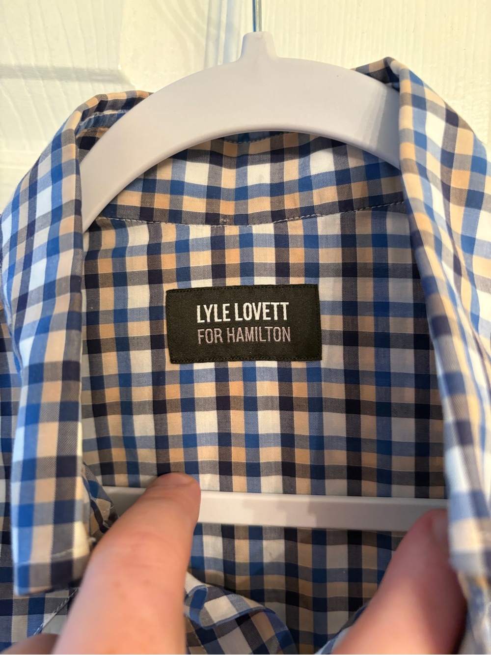 Lyle Lovett for Hamilton Plaid Western Button Up Shirt - Picture 3 of 10